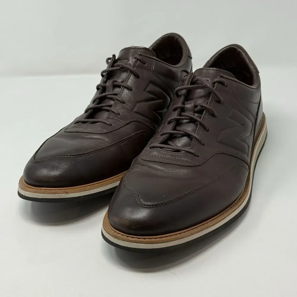 New Balance 1100 Men’s Size 12.5 Dark Brown Leather Dress Hybrid MD1100BR